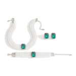 Luxury Multi-Strand Green Gemstone Necklace & Bracelet Set - Image 7
