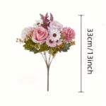 Elegant Peony & Rose Simulation Flower Set - Image 4