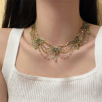 Fashionable Multi-Layer Tassel Butterfly Necklace Female Niche Premium Texture Babes Clavicle Chain Necklace Tide