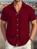 Men's Premium Classic Short Sleeve Casual Shirt - Image 6