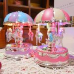 TOYANDONA Luxury Carousel Music Box – LED Lights & Rotating Horses - Image 2