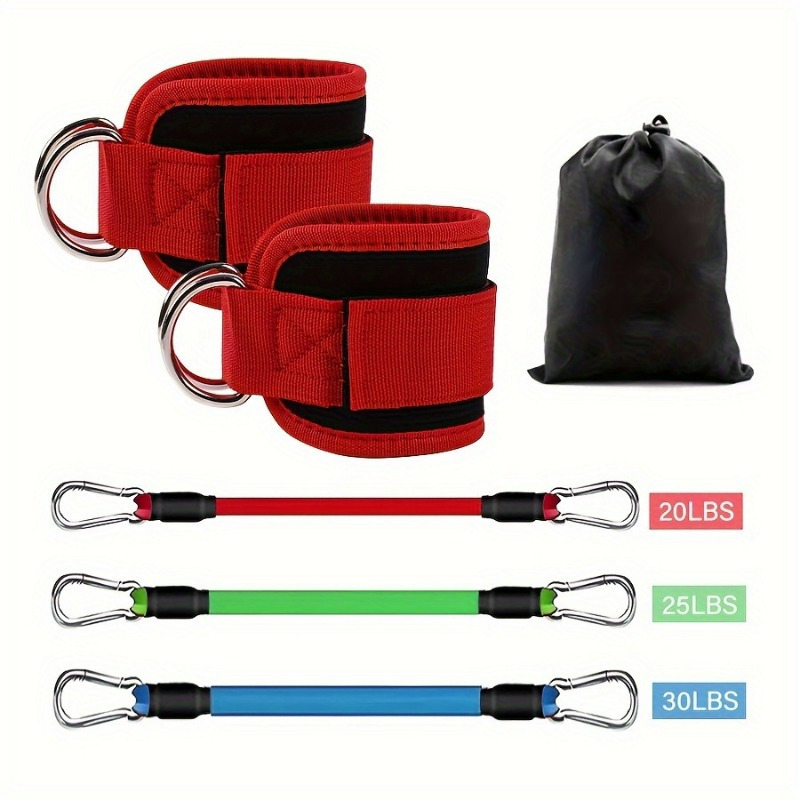 ankle resistance bands, ankle straps with cuffs for exercise, used for leg and hip training - Image 8