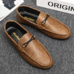Men's Korean-Style Breathable Slip-On Driving Shoes - Image 5