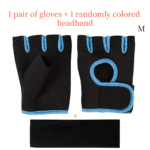 Half-Finger Fitness Gloves with Free Headband - Image 14