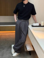 Men's Premium Ice Silk Draped Suit Pants - Image 2