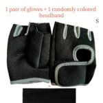Half-Finger Fitness Gloves with Free Headband - Image 7