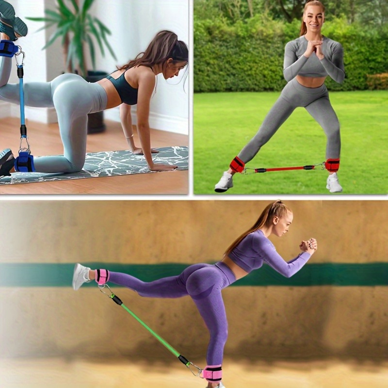 ankle resistance bands, ankle straps with cuffs for exercise, used for leg and hip training - Image 4