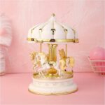 TOYANDONA Luxury Carousel Music Box – LED Lights & Rotating Horses - Image 7