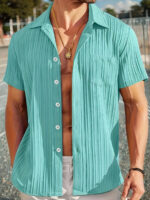 Men's Premium Classic Short Sleeve Casual Shirt - Image 2