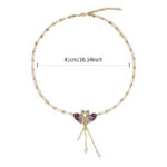 Luxury Swan Pearl Necklace with Unique Pendant - Image 4