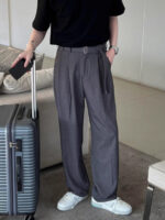 Men's Premium Ice Silk Draped Suit Pants - Image 8