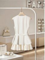 Minimalist Sleeveless Top & Skirt Two-Piece Set - Image 2