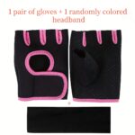 Half-Finger Fitness Gloves with Free Headband - Image 15