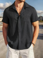 Men's Premium Classic Short Sleeve Casual Shirt - Image 3