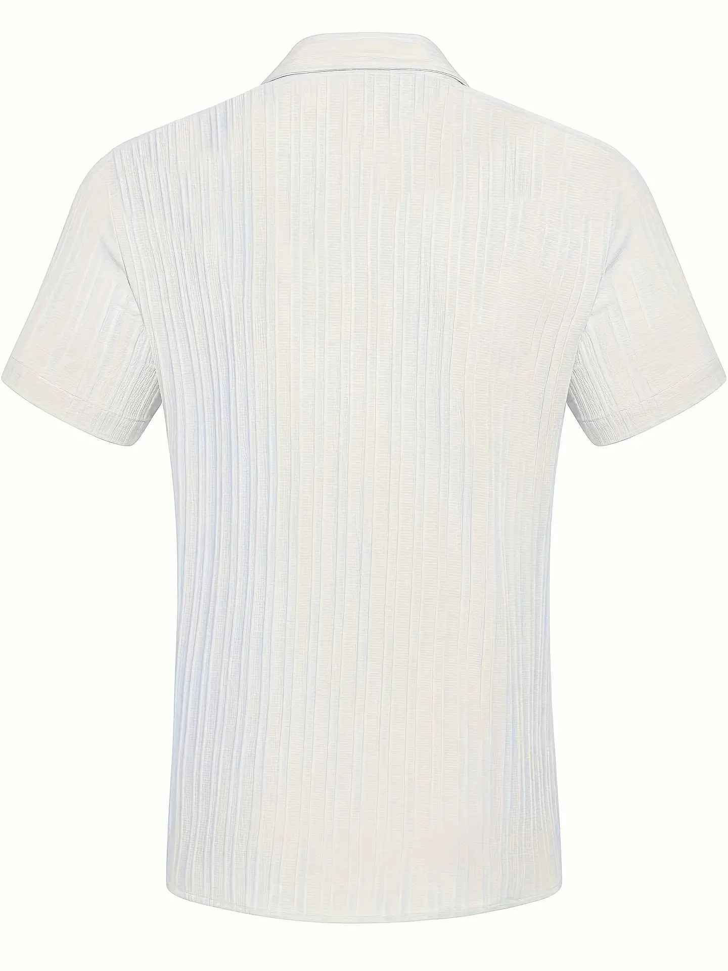 High Quality High Quality High Quality Men's Casual Short Sleeve Shirt- Classic Collar Button Design, Solid Color Non-Stretch Fabric, Machine Washable, Suitable for Office and Social Occasions All Seasons Casual Fashion Casual Fashion Casual Fashion - Image 9