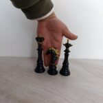 3pcs Luxury Golden & Black Chess Set - Image 9