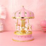 TOYANDONA Luxury Carousel Music Box – LED Lights & Rotating Horses - Image 8