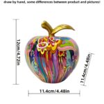 Modern Resin Apple Sculpture - Image 3