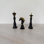 3pcs Luxury Golden & Black Chess Set - Image 10