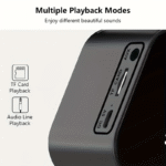 4-in-1 Mini Alarm Clock Speaker - Image 12