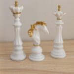 3pcs Luxury Golden & Black Chess Set - Image 8
