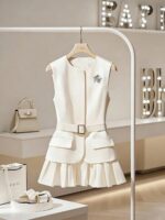 Minimalist Sleeveless Top & Skirt Two-Piece Set