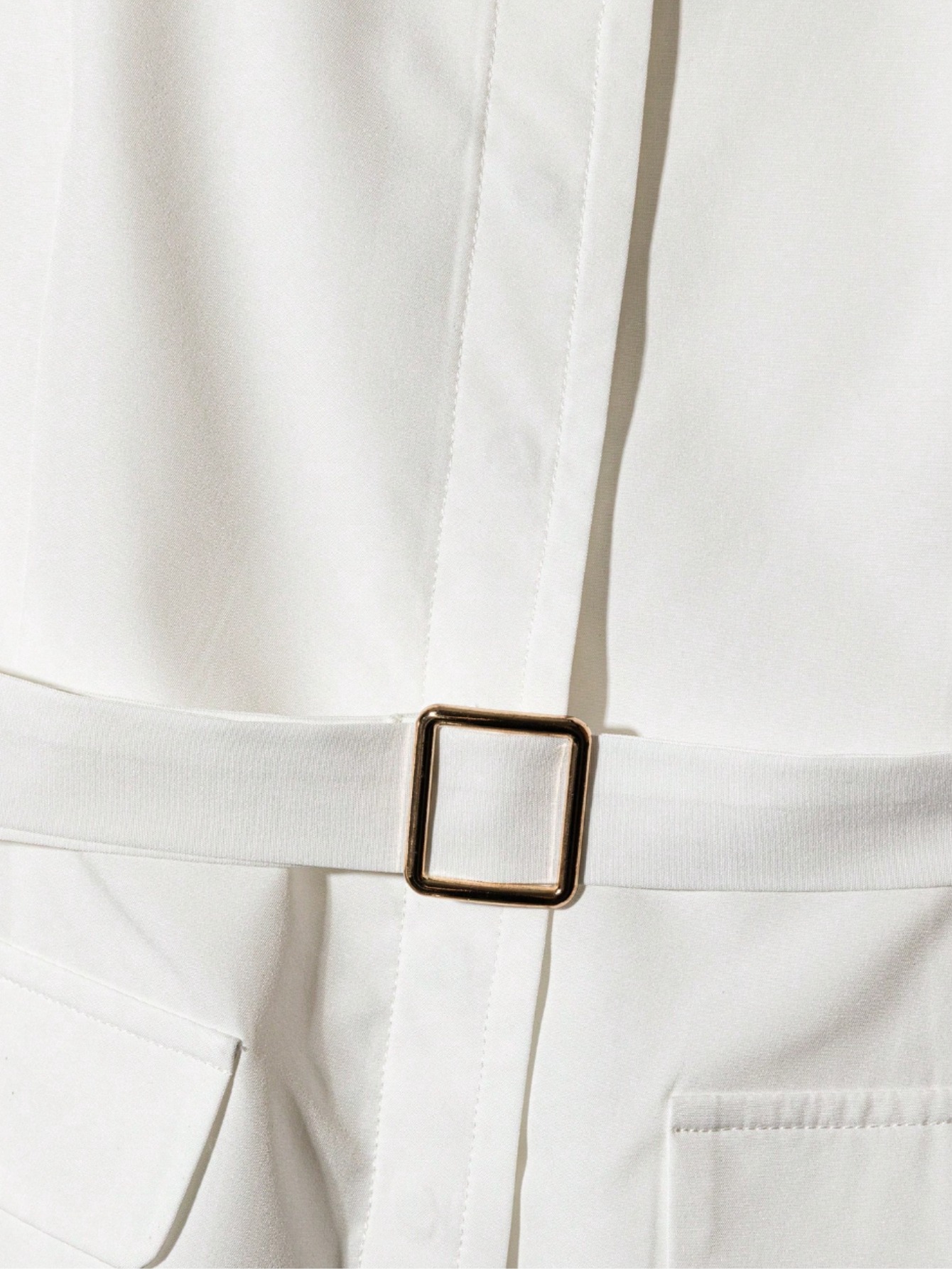 2pcs Women'S Four-Season Crew Neck Sleeveless Top + Skirt Set | Exquisite Minimalist Design, Showcasing Temperament Charm, Ideal For Work Commuting & Casual Business Dates - Image 4