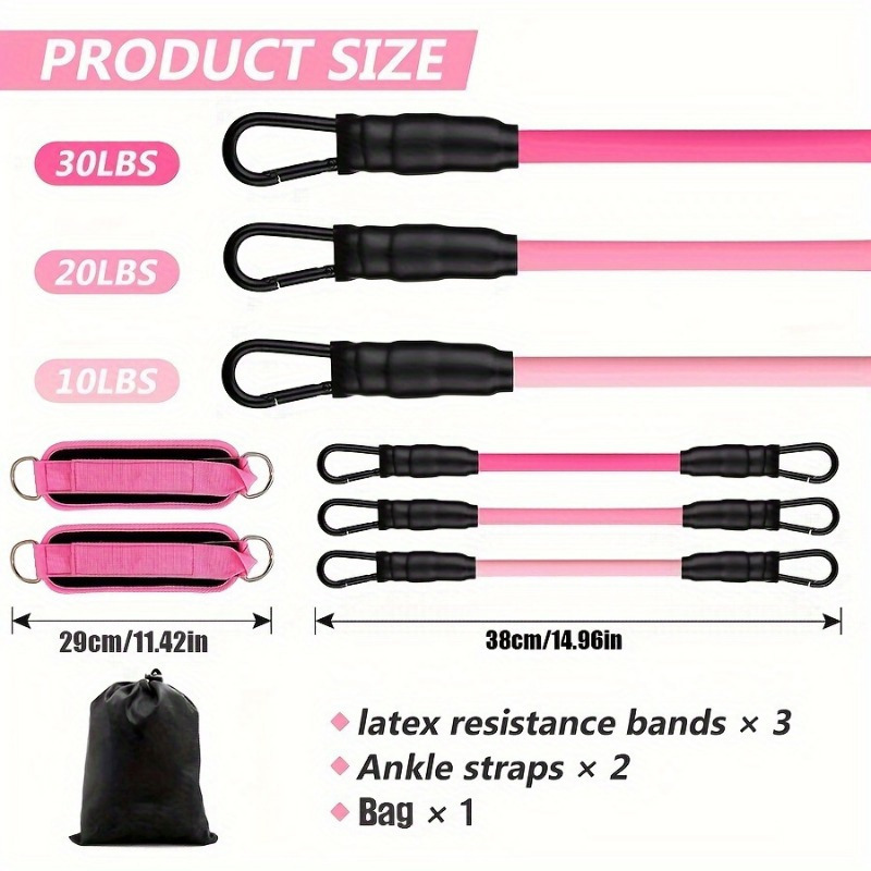 ankle resistance bands, ankle straps with cuffs for exercise, used for leg and hip training - Image 7