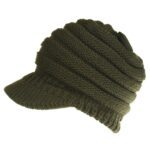Women’s Ponytail Beanie Tail Hat – Winter Warm Non-Slip Knit Messy Bun Visor Cap for Women | Sufiyana Store - Image 7