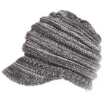Women’s Ponytail Beanie Tail Hat – Winter Warm Non-Slip Knit Messy Bun Visor Cap for Women | Sufiyana Store - Image 4