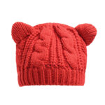 Handmade 3D Cute Knitted Cat Ear Beanie – Winter Warm Crochet Animal Hat for Women & Men | Sufiyana Store - Image 9