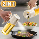 2 In 1 Oil Sprayer Bottle – BBQ Cooking Oil Dispenser Olive Oil Mister Kitchen Spray Bottle | Sufiyana Store