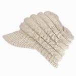 Women’s Ponytail Beanie Tail Hat – Winter Warm Non-Slip Knit Messy Bun Visor Cap for Women | Sufiyana Store - Image 5