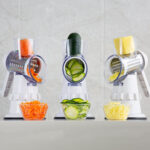 3 In 1 Vegetable Slicer Manual Grater – Mandolin Shredder Chopper Kitchen Tool | Sufiyana Store - Image 3