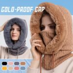 Winter Thick Plush Hat with Scarf – Windproof Warm Knit Hooded Hat for Women | Sufiyana Store