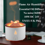 New Creative Ultrasonic Essential Oil Humidifier Volcano Aromatherapy Machine Spray Jellyfish Air Flame Humidifier Diffuser - Image 3