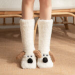 Cute Cartoon Dog Floor Socks – Winter Warm Non-Slip Plush Socks for Women | Sufiyana Store - Image 10