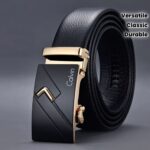 Calvin Premium: Automatic Black Embossed Belt